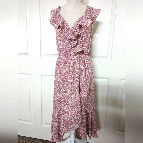 Socialite Floral Hi-low Ruffle Dress - Picture 1 of 6